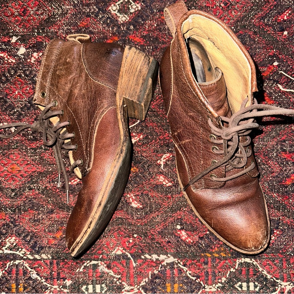 Frye leather booties